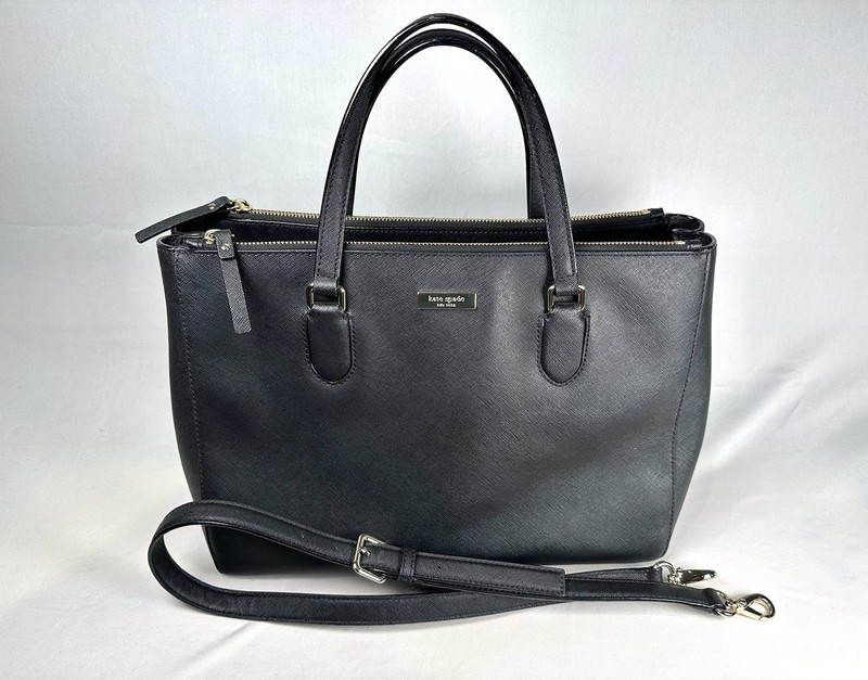 Kate Spade Laurel Way Leighann Bag- Black Satchel Handbag