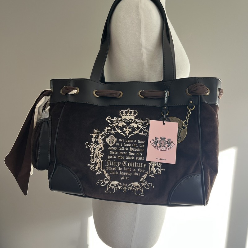 Juicy Couture UK Release “Juicy Fairytale” Chocolate Daydreamer Tote Bag BNWT
