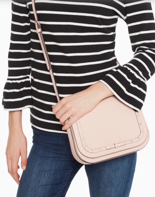 Kate Spade Laurel Way Jeweled Large Carsen Warm Vellum Crossbody WKRU5643 -$279 gallery