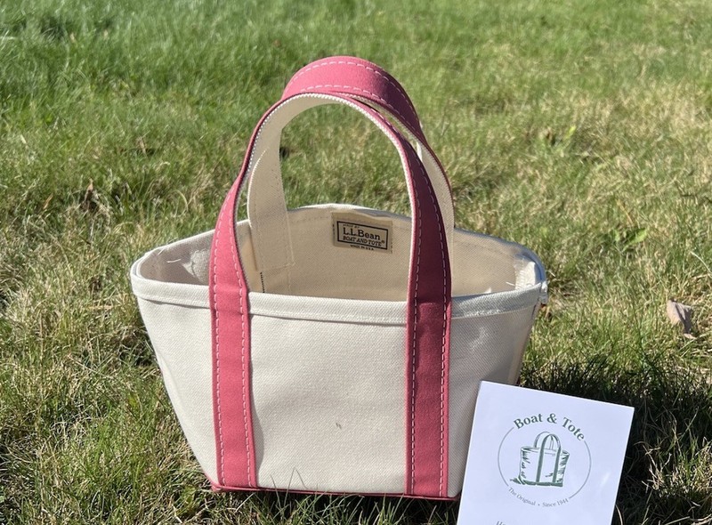 LL Bean Boat & Tote Pink Vintage Rose NWT Mini