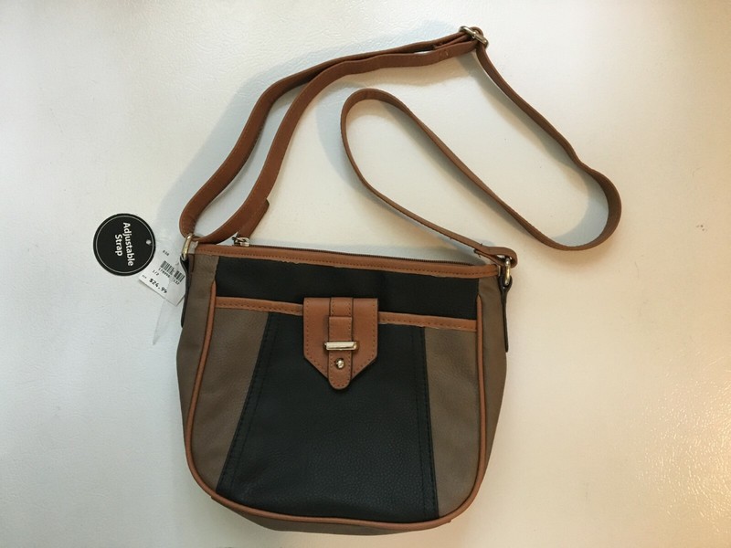 Black Brown Beige Adjustable Strap POTTER Crossbody Bag Messenger Handbag Purse