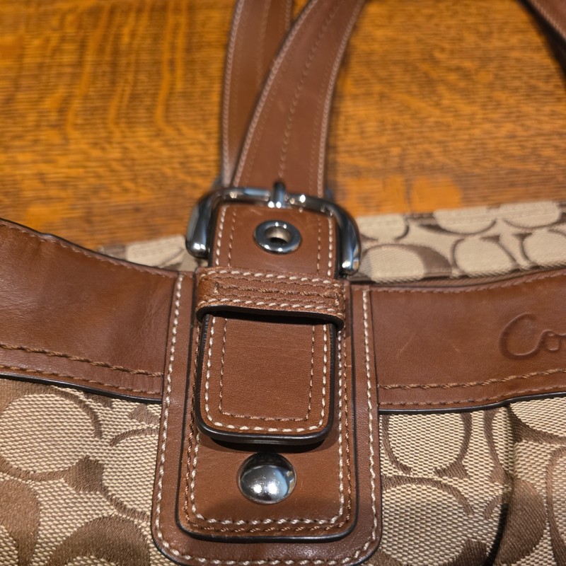 Coach Soho Y2K Signature Vintage Bag Canvas/Leather Trim - Brown (J0932-F13742) gallery
