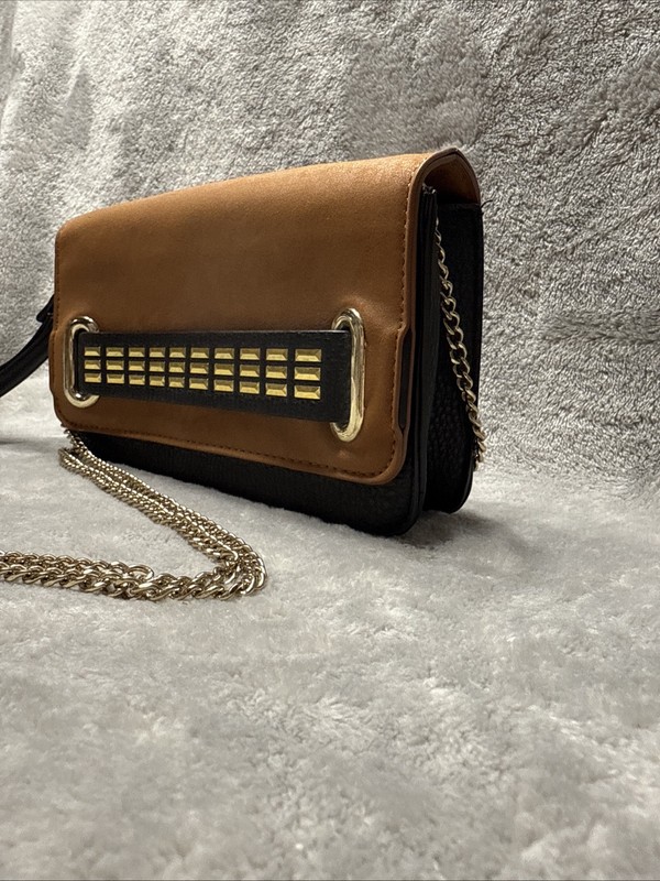 Charming Charlie Brown Polyester Purse Clutch Chain Bag gallery