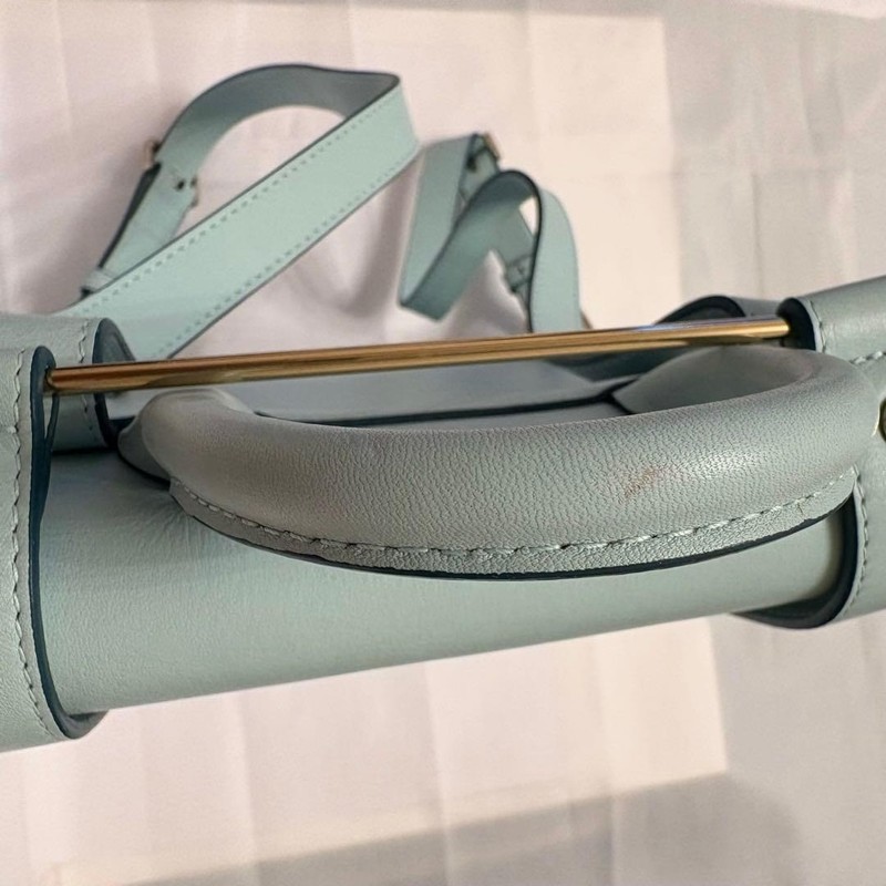 Strathberry Powder Blue Backpack Leather From Japan gallery