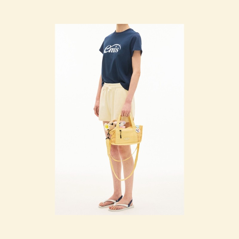 EMIS Yellow Mesh Crossbody Bag for Women – Stylish Lifestyle Accessory