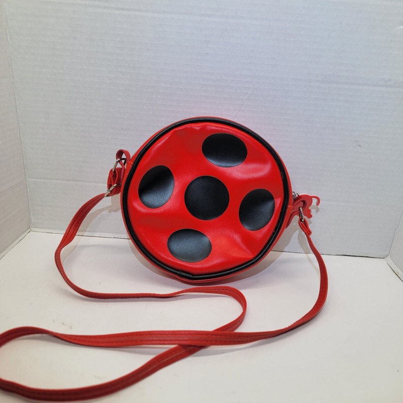 2022 Miraculous Ladybug Girls Shoulder / Crossbody Bag Red w/ Black Dots gallery