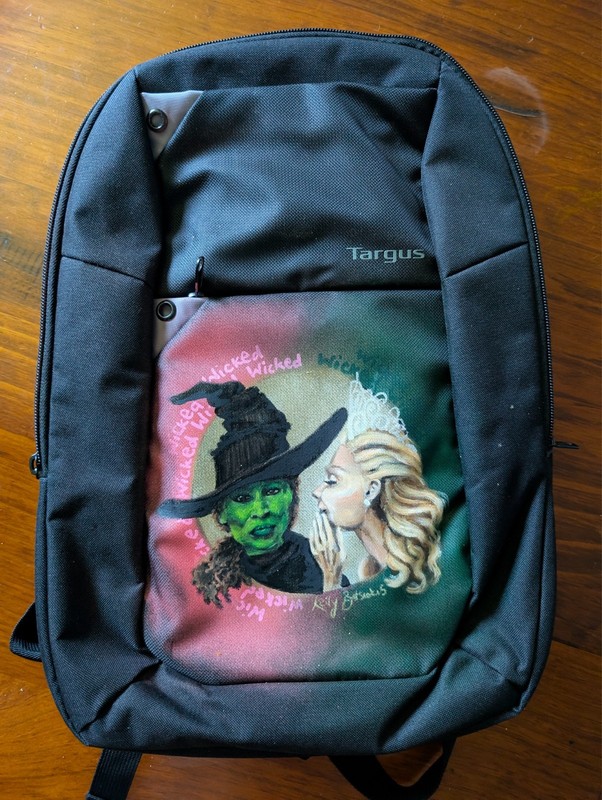 Hand Painted Targus Laptop Backpack – Wicked Inspired One-Off Art
