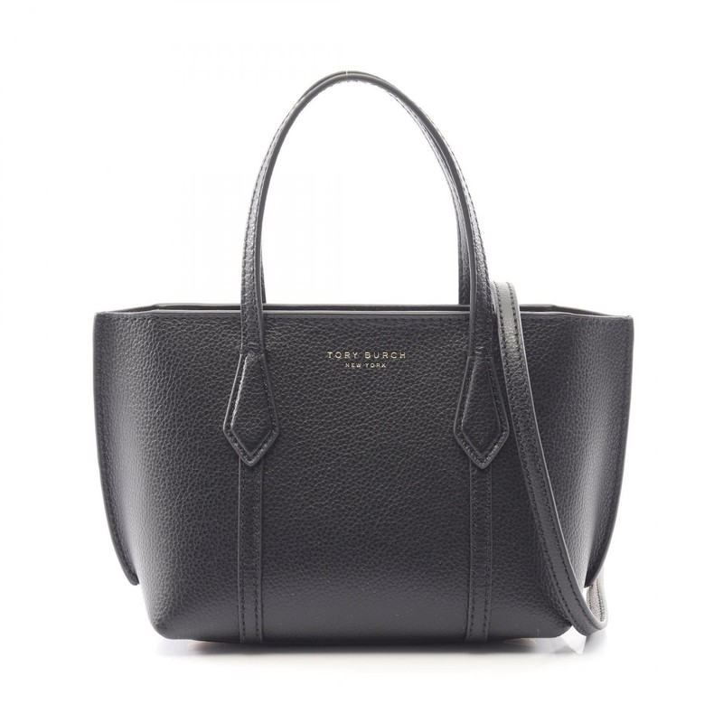 Tory Burch PERRY MINI TOTE Shoulder Hand Bag 175548001 leather Black NEW Women