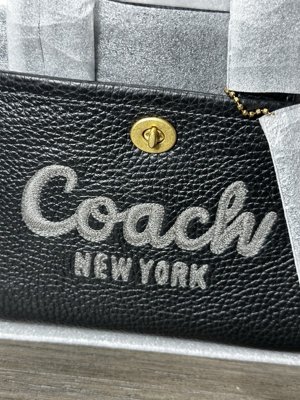 Coach Cargo Tote Bag 20 in Black Leather CAO26 NWT gallery
