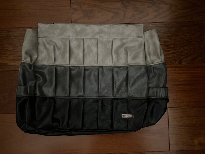 Miche HEIDI Prima Bag Purse Shell Light Gray Black Hombre Pleated XL Cover Only