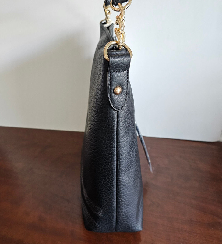 Jessica Simpson ZOE Zip Hobo Bag Meteorite Black $118 NWT gallery