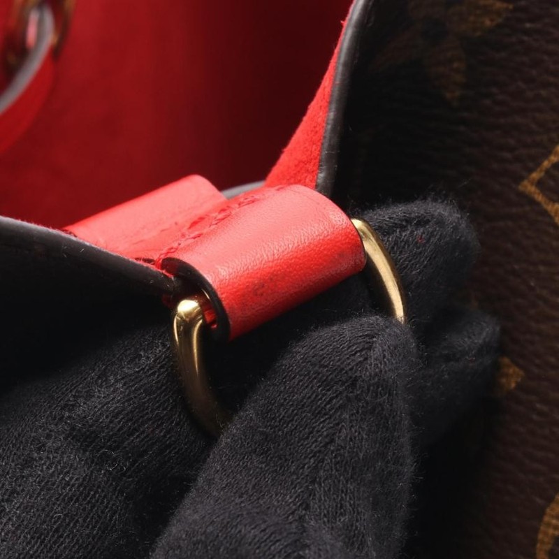 LOUIS VUITTON Bag: NeoNoe Monogram Coquelicot M44021 Brown Red W26H25.5D17cm; gallery