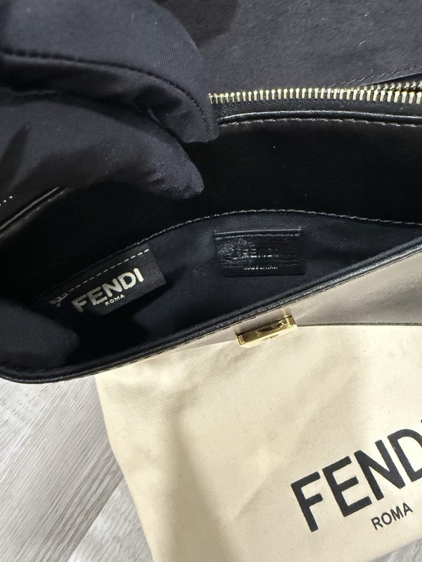 Fendi Studded Logo Leather Wallet On Chain gallery