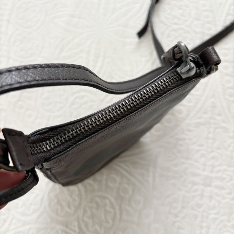 We the Free Wyatt Leather Crossbody Pouch Purse, Dark Brown gallery