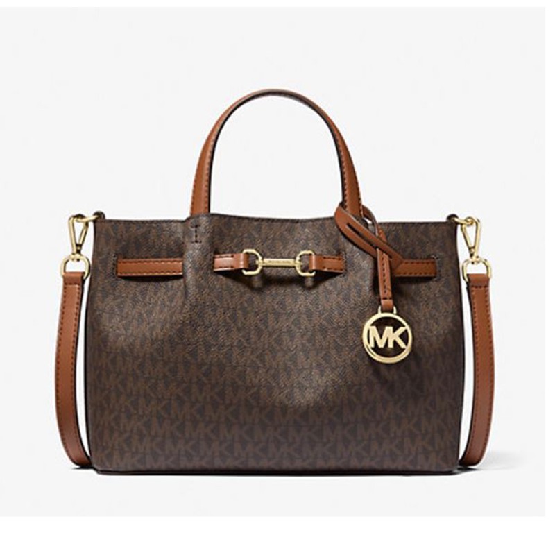 Michael Kors Outlet Carson Small Signature Logo Satchel 35S5G2ZS5B-847