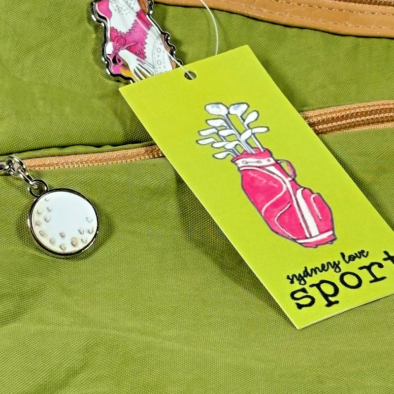 Sydney Love Bright Green Golf Club Collection Shoulder Bag Multiple Pockets READ gallery