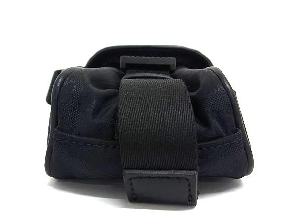 VERSACE Greca Nylon Phone Pouch Shoulder Bag Pochette Black BJ9868 gallery