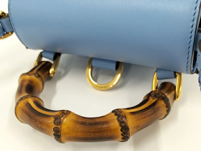 Gucci 3Way Leather Shoulder Bag Light Blue W14 H18 D5cm gallery
