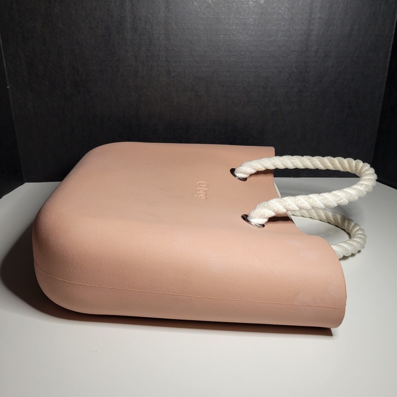 OBag Pink Tote Double Rope Handles Made in Italy Fullspot Shoulder 11 x 14 x 3.5 gallery