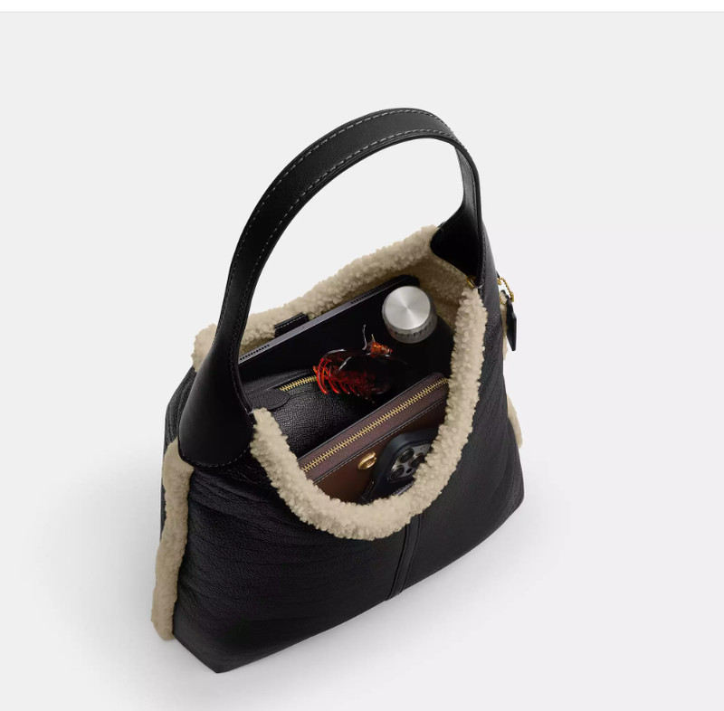 NWT COACH BROOKLYN SHOULDER BAG 39 IN SHEARLING CCC20 HANDBAG PURSE BAG MSRP$650 gallery