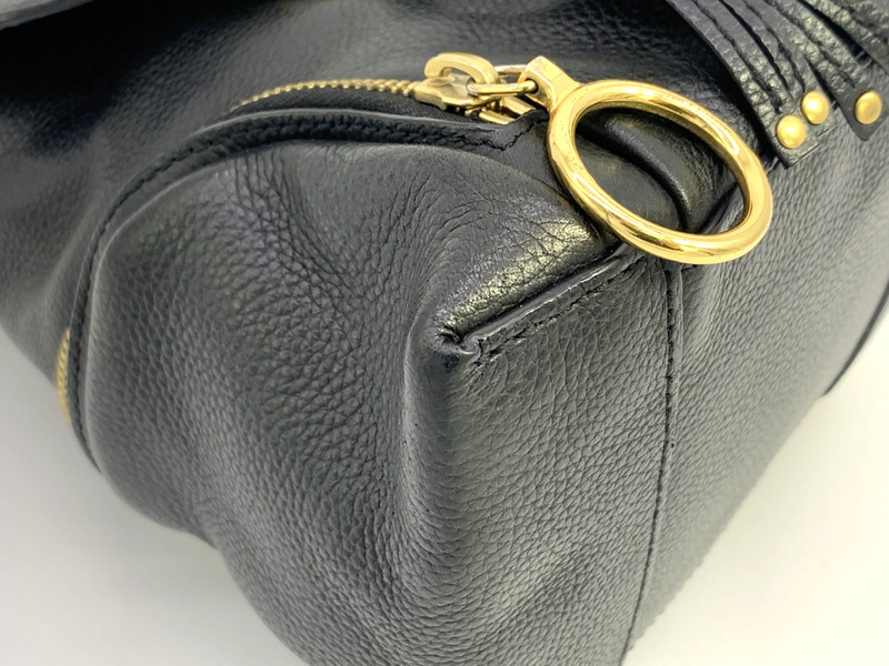 SEE BY CHLOÉ Backpack 2Way Shoulder Bag Black Leather Compact Authentic gallery