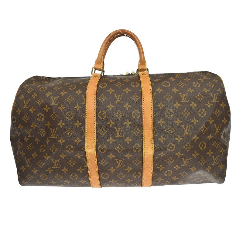 Best05 LOUIS VUITTON KEEPALL 55 TRAVEL HANDBAG MONOGRAM M41424 VI1902 YQ04895