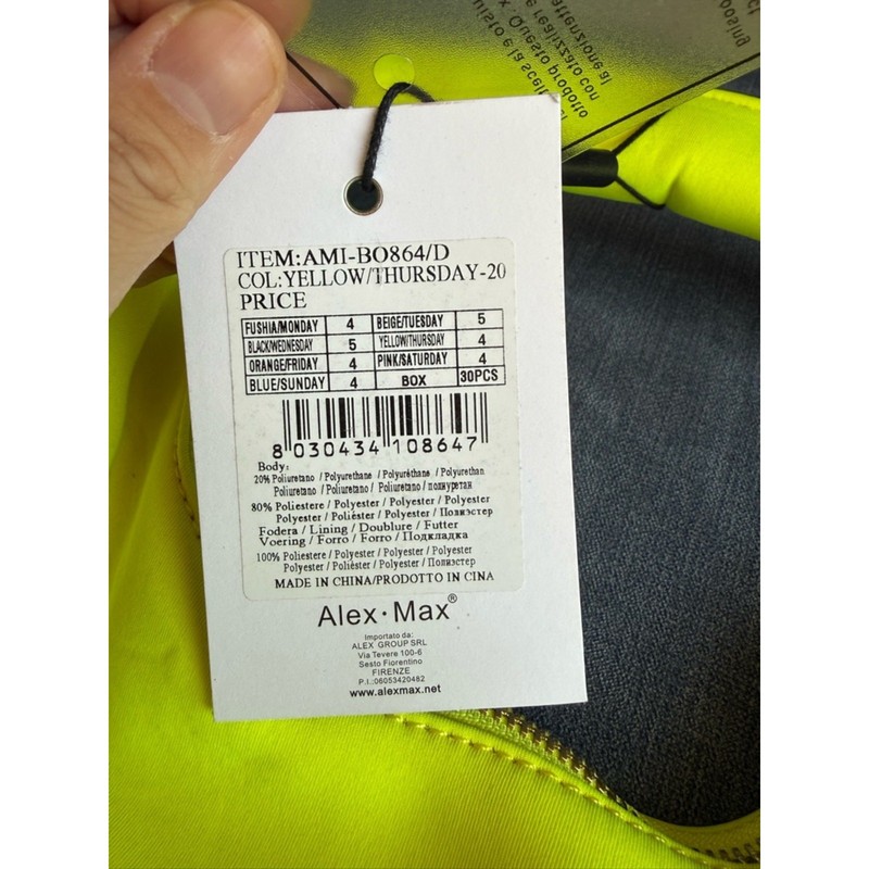 Alex Max THURSDAY Iridescent Crystal Embellished Neon Shoulder Bad Large New gallery