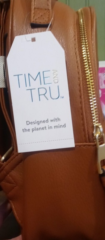 Time and Tru Mini Backpack with Detachable Coin Purse - Brown gallery
