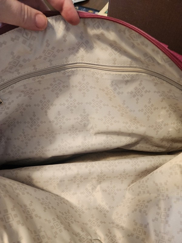 Jewell by Thirty One Fashion Editor Tote Bag Plum/Wine Colored gallery