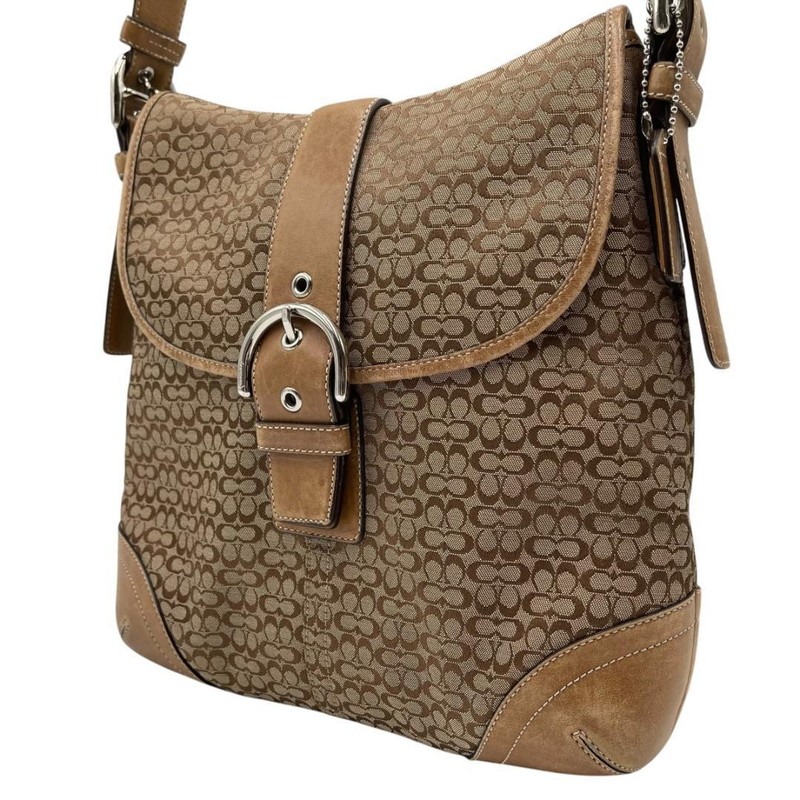 COACH Soho Mini Signature Shoulder Bag Crossbody 23cm 25cm 6cm Used Rare