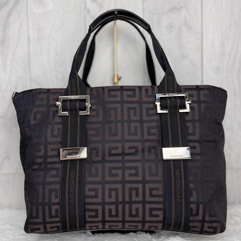 Givenchy Leather Tote Bag 4G Logo Allover A4 Size Black or Brown Excellent gallery