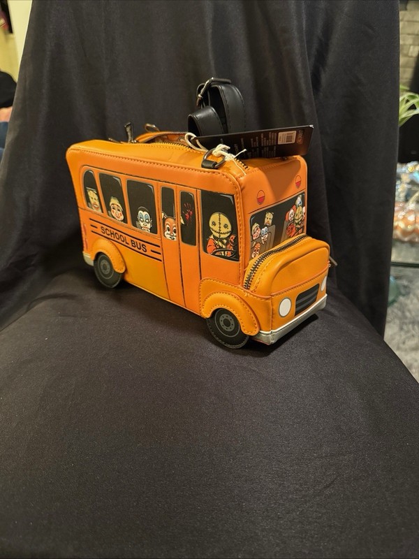 Loungefly Trick R Treat School Bus Crossbody NEW