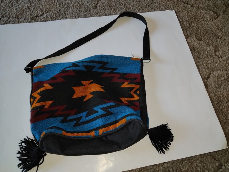 Cloth Tote Bag with Zipper and Strap , 14 x 13 in.