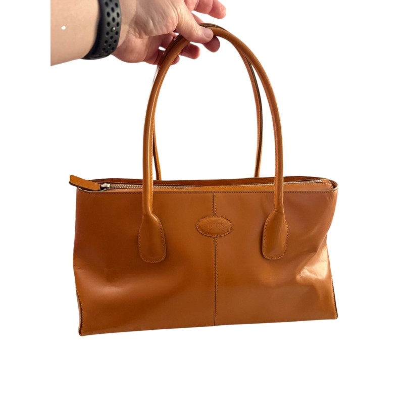 Tod’s Classic Leather Cognac D-Bag Tote