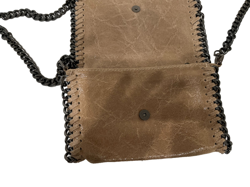 Borse in Pelle Italian leather Crossbody Tan Glaze Leather Rock&Roll Distressed gallery
