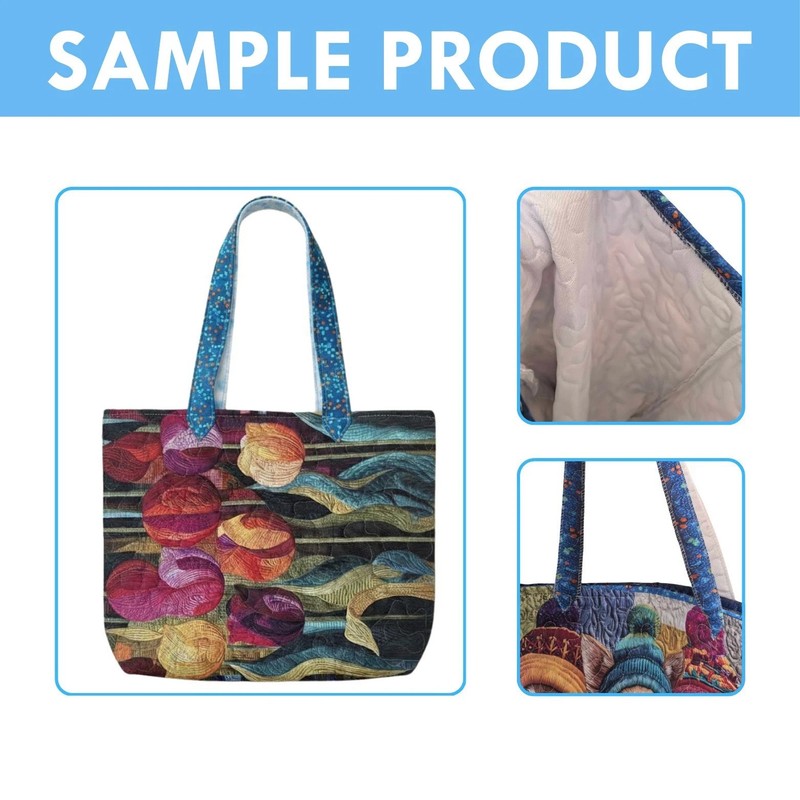 Queen Bee 3D All Over Printed Quilted Tote Bag, Bee Shoulder Bag, Cute Bee Bag, gallery