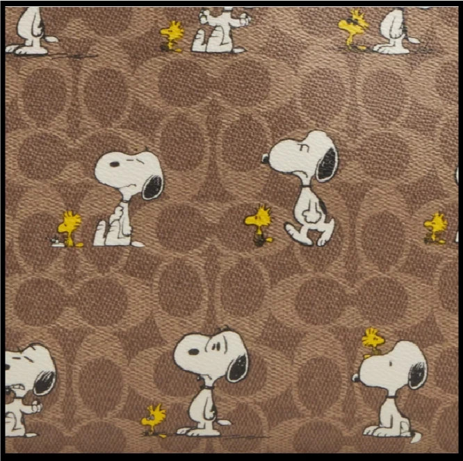 COACH CBJ89 City Tote Bag PEANUTS Snoopy Signature Coated Canvas Outlet New SMM gallery