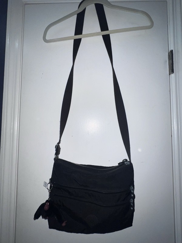 Kipling Keiko Travel Shoulder Crossbody Bag Black Handbag (AA1)
