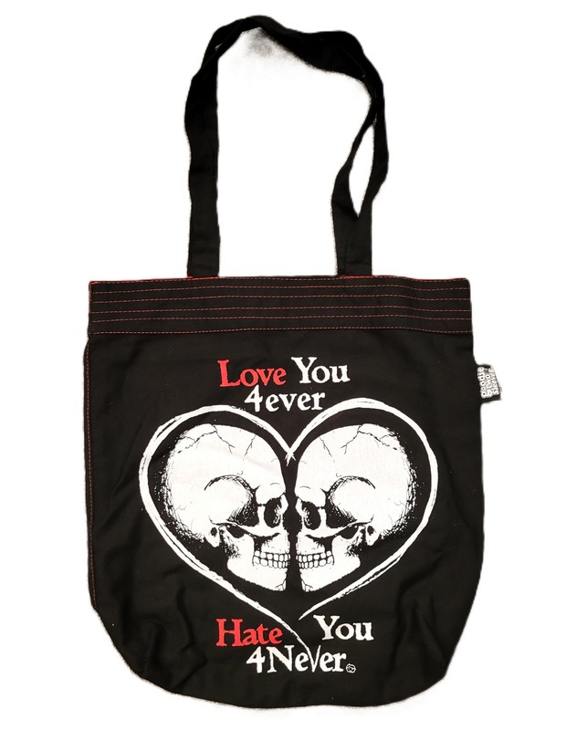 Skull Heart & Pirate Periodic Table Tote Bag Reversible Goodie Two Sleeves