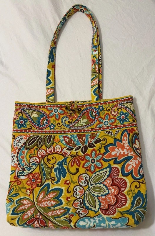 Vera Bradley Large Shoulder Tote In Provencal Pattern RETIRED NWOT