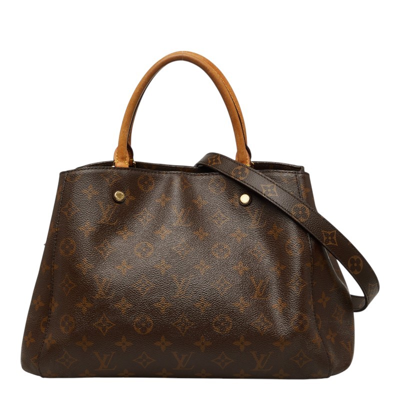 LOUIS VUITTON Monogram Montaigne MM Handbag Shoulder Bag 2WAY M41056 【Used】