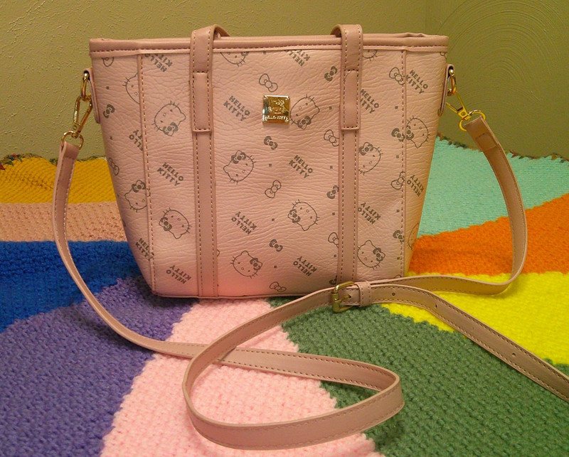 Sanrio Hello Kitty Kawaii y2k Faux Leather Tote Purse Shoulder Bag Crossbody