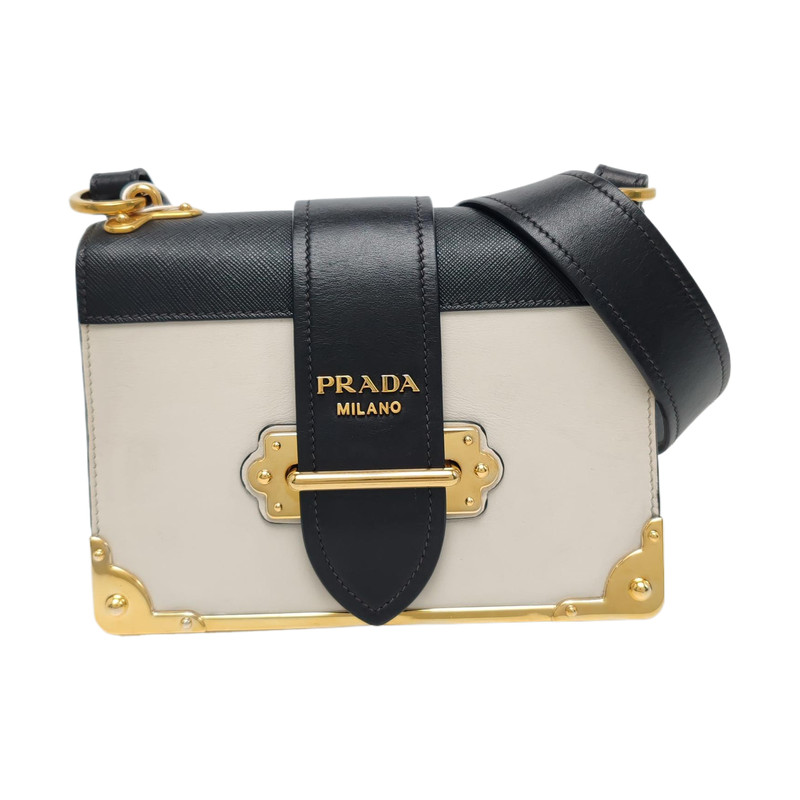 Prada Cahier Color Block Small Leather Crossbody Bag – Good #OJ1NN2