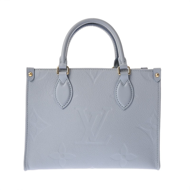 LOUIS VUITTON Monogram Ann Platt ONTHEGO PM Light blue M46840 800000147339000