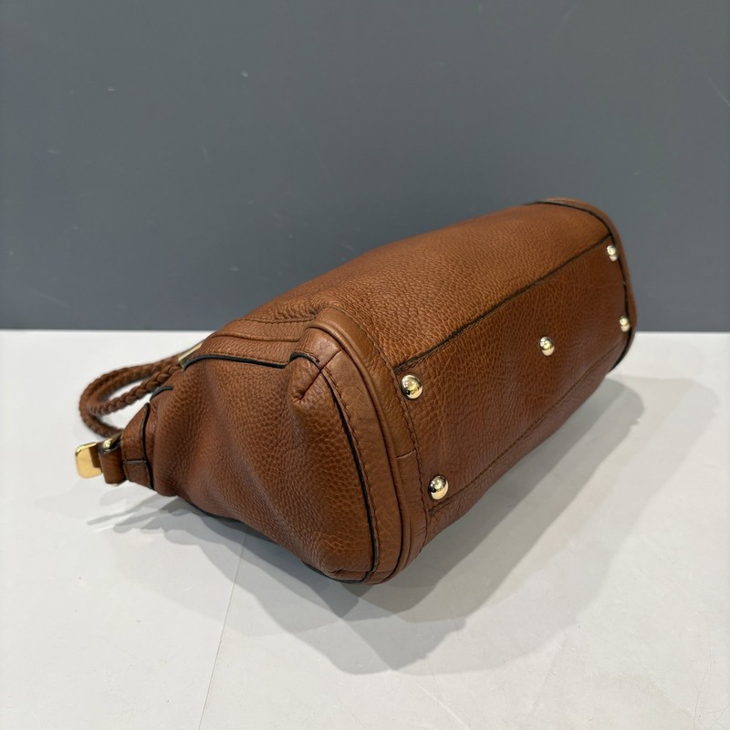 Gucci Bamboo Two Way Bag Brown Grained Calfskin (ym040126i1) gallery
