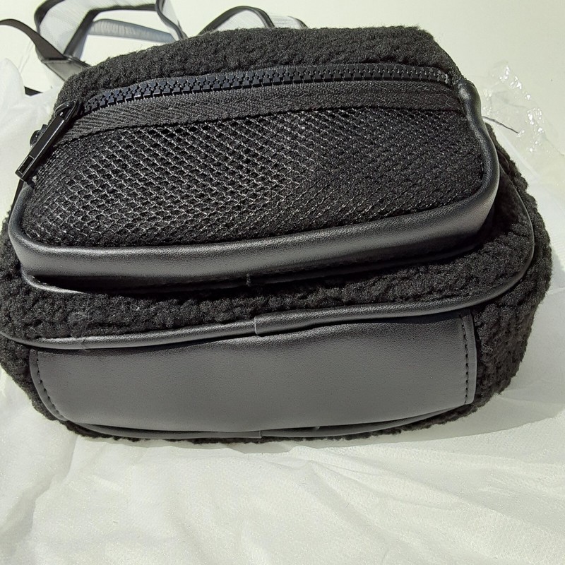 Backpack Chest Bag Harness Black Fleece Adjustable Straps Festival Dolls Kill gallery
