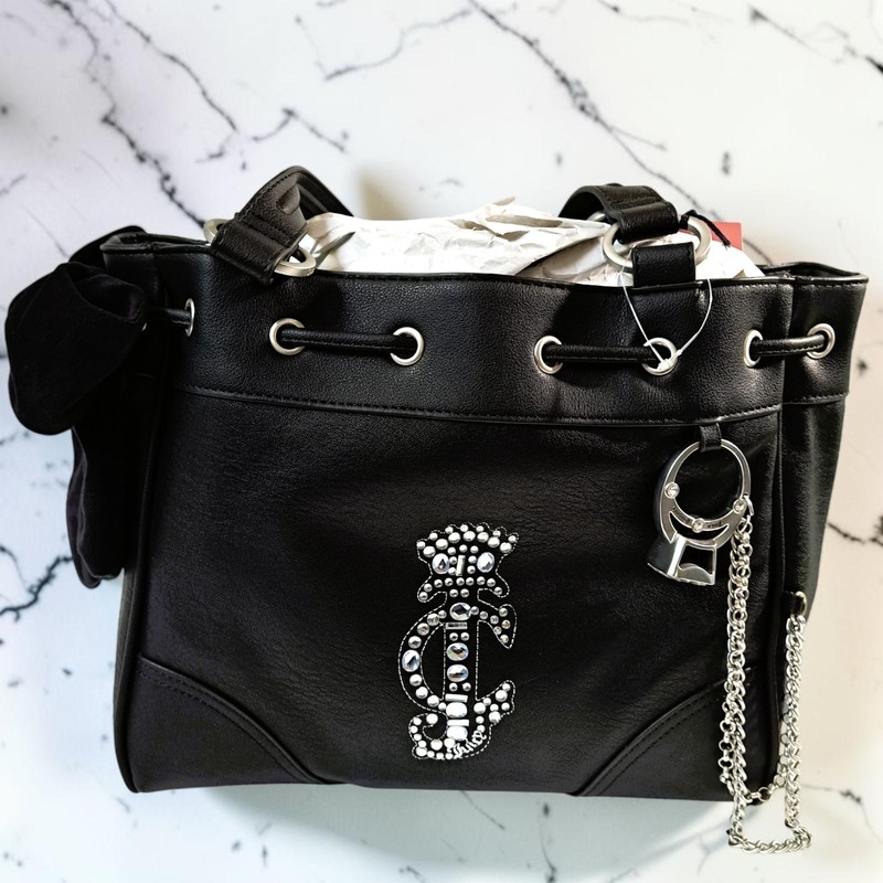 Juicy Couture Black Juicy Crown Tote