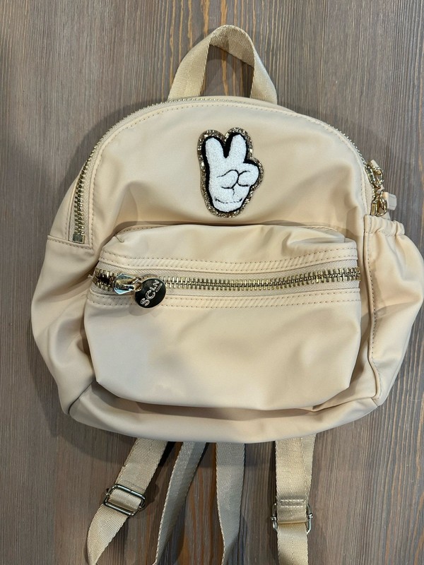 Stoney Clover Lane Micro Backpack – Sand w/ SCL X Disney Peace Patch