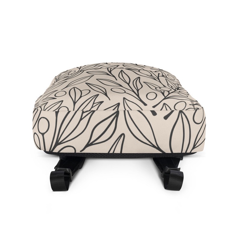 Stylish Water-Resistant Medium Backpack - 15" Laptop Pocket - Botanical Bliss gallery