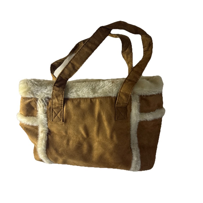 2000s Brown Feaux Fur Purse Used Good Condition Free Shipping.